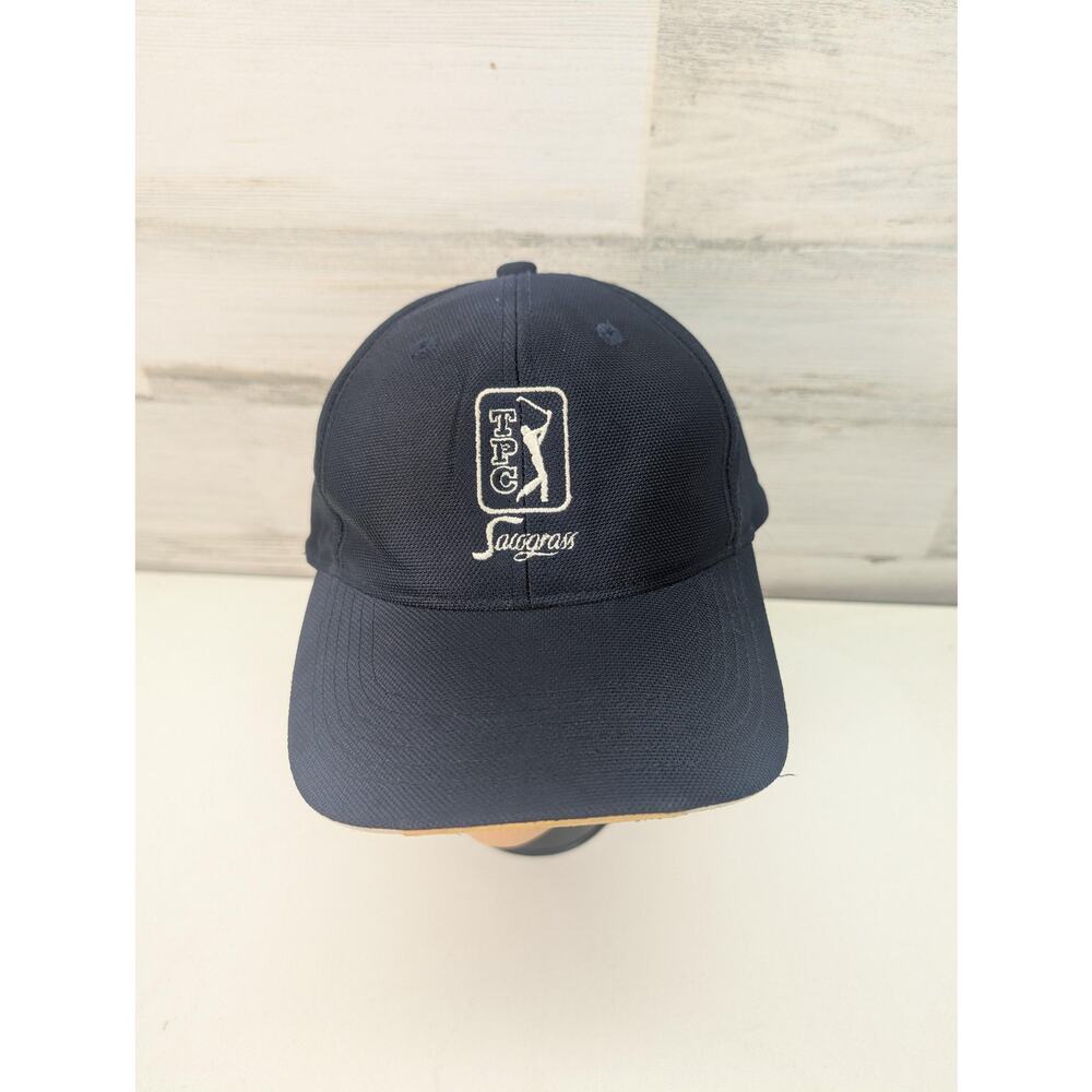 TPC Sawgrass Hat Cap Strap Back Navy Blue Golf PGA Tour Mens‎ Embroidered Adult